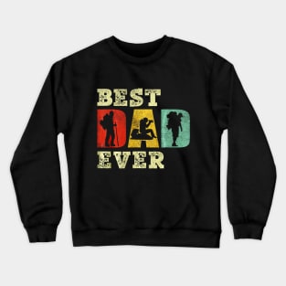 Best Hiking Dad Ever Shirt Vintage for Dad Father Gift Crewneck Sweatshirt